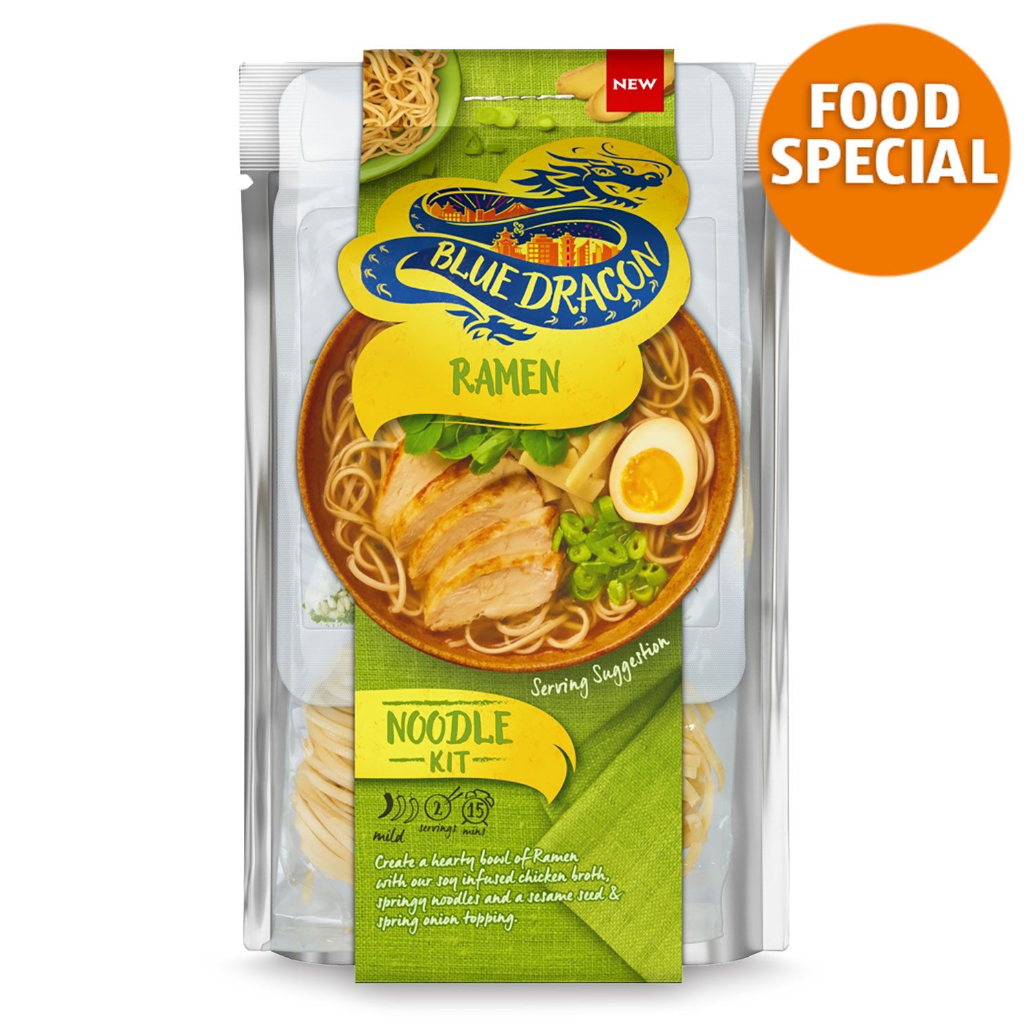 Blue Dragon Ramen Noodle Kit 201g ALDI